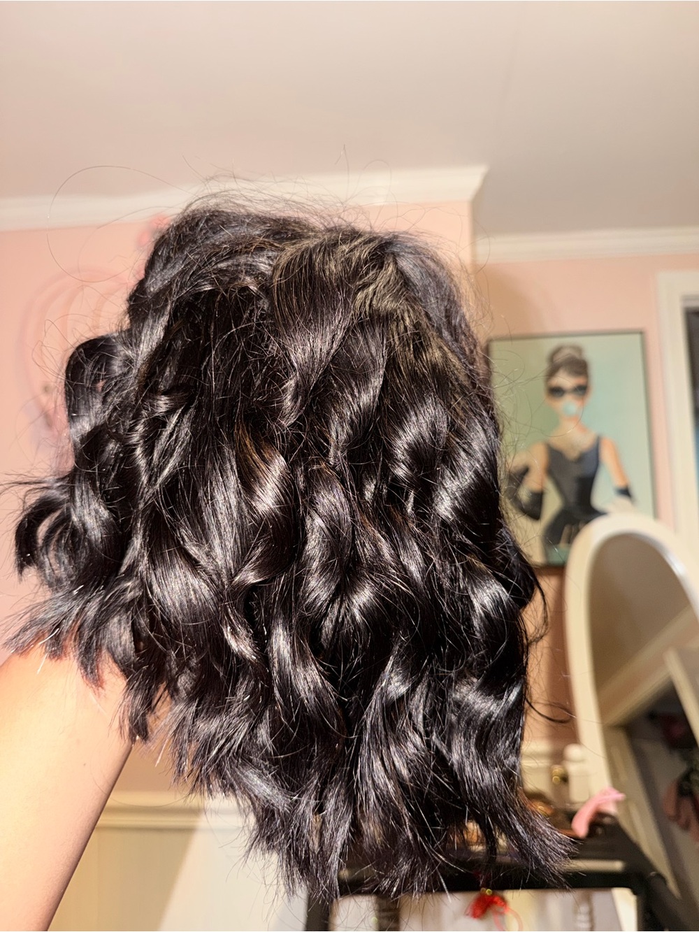 Wavy Black Women’s Hair Wig - Unbranded
